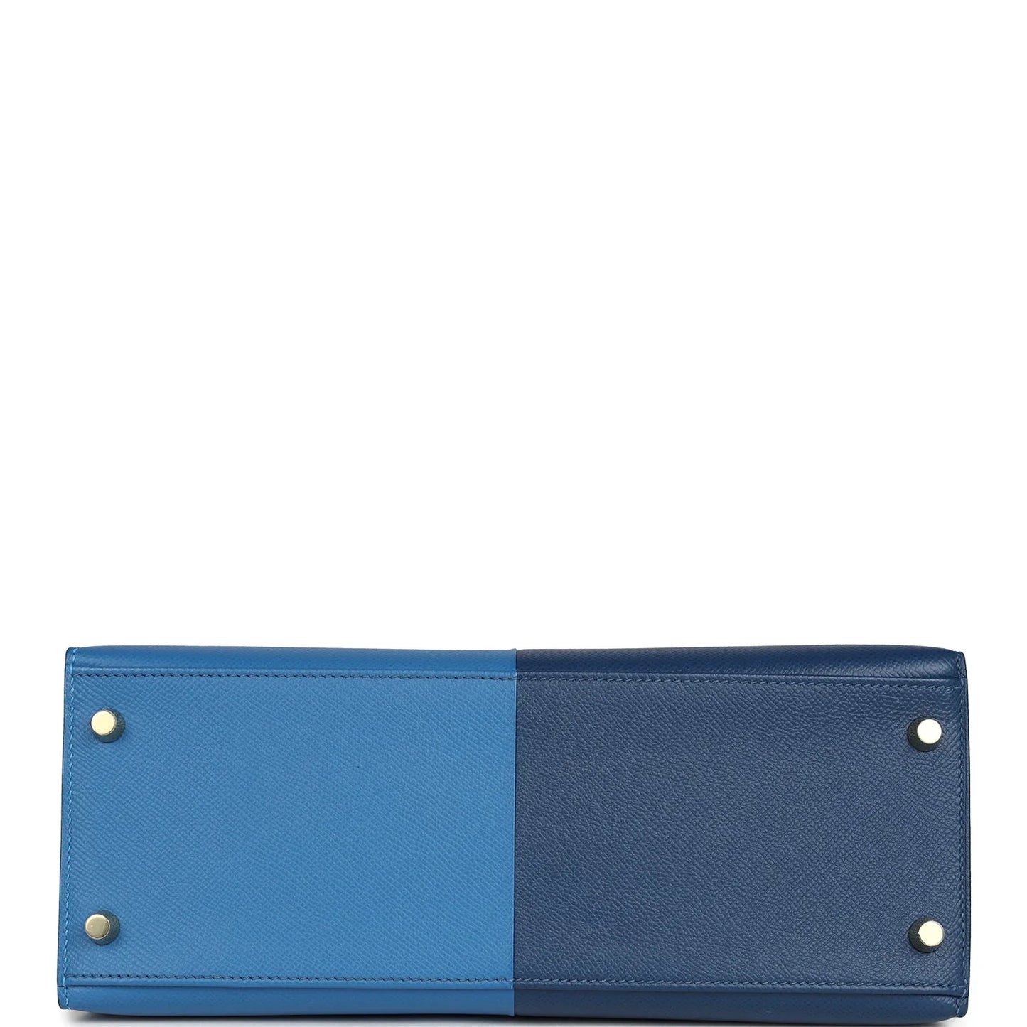 Hermès Kelly Sellier 28 Casaque – Deep Bleu & Mykonos Epsom with Gold Hardware