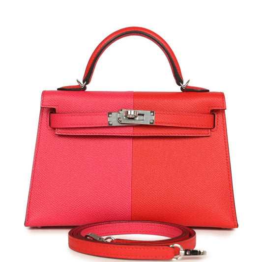 Hermès Casaque Kelly Sellier 20 – Rouge de Coeur & Rose Extreme Epsom - Zeuskicks