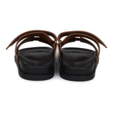 Hermes Chypre Techno Sandals – Gold Calfskin & Palladium Hardware