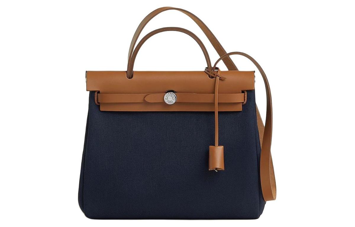 Hermès Herbag Zip – Black & Brown Canvas with Hunter Cow Leather - Zeuskicks