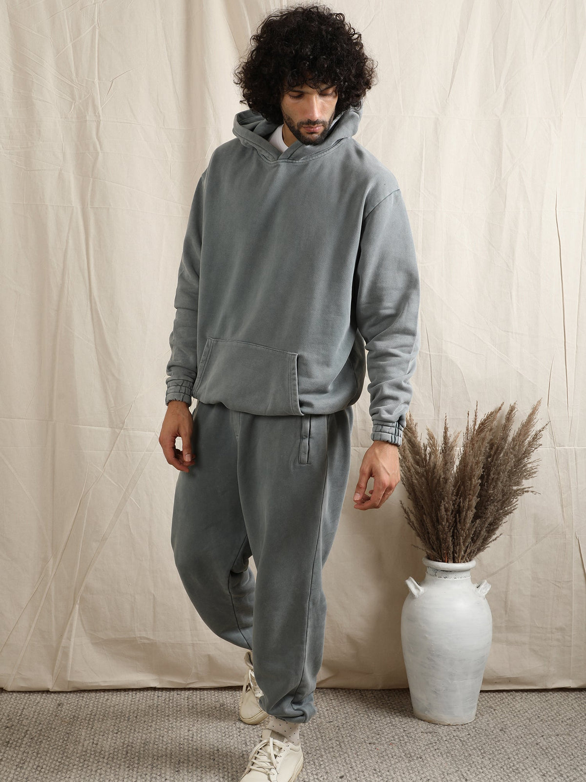 OVERDYED HEAVY WEIGHT CO-ORD SET (WINDY SKY) by GREY AREA