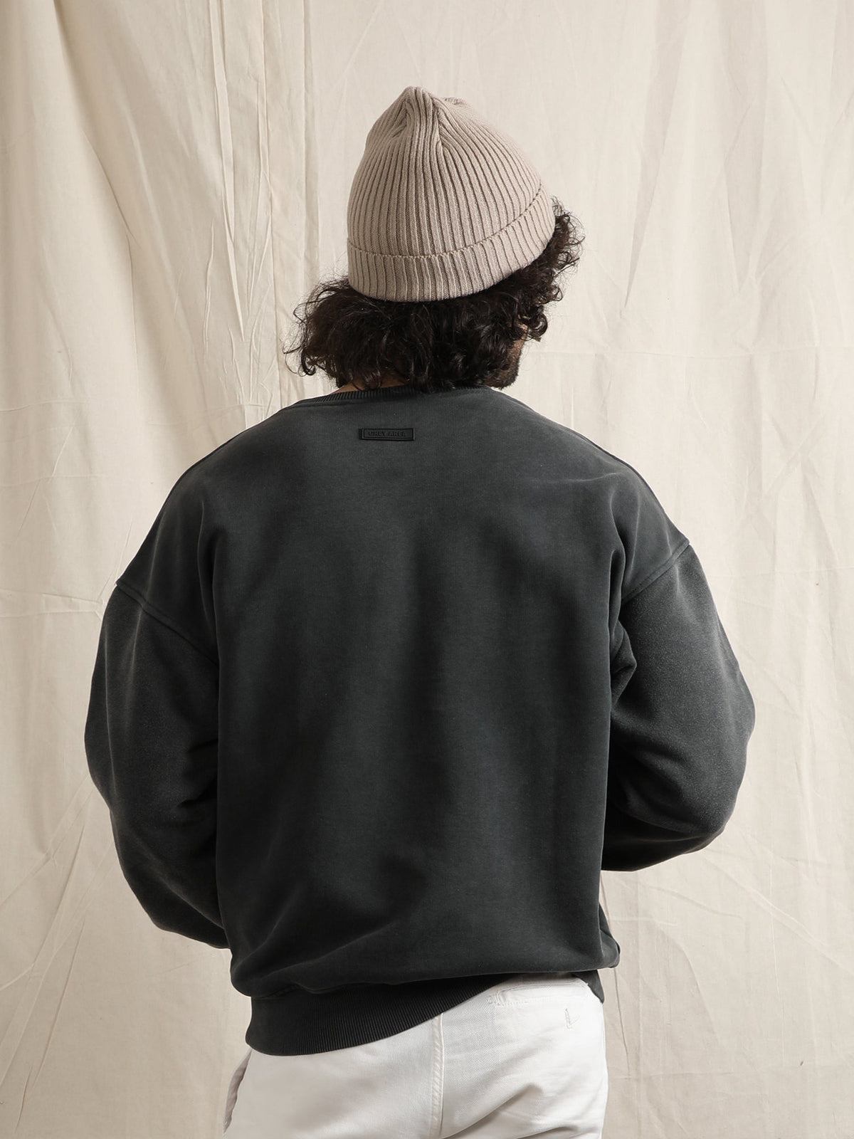 OVERDYED SWEATSHIRT (BLACK) by GREY AREA