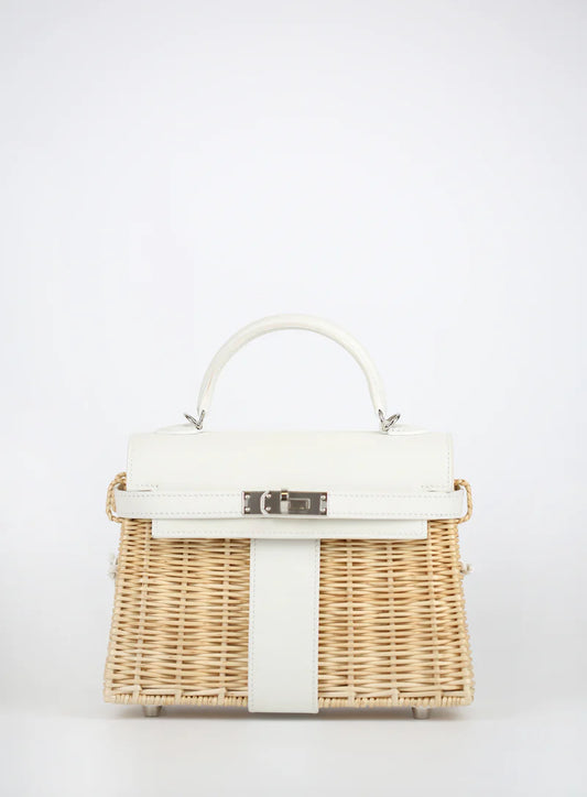 Hermès Mini Kelly 20 – Wicker Swift Picnic