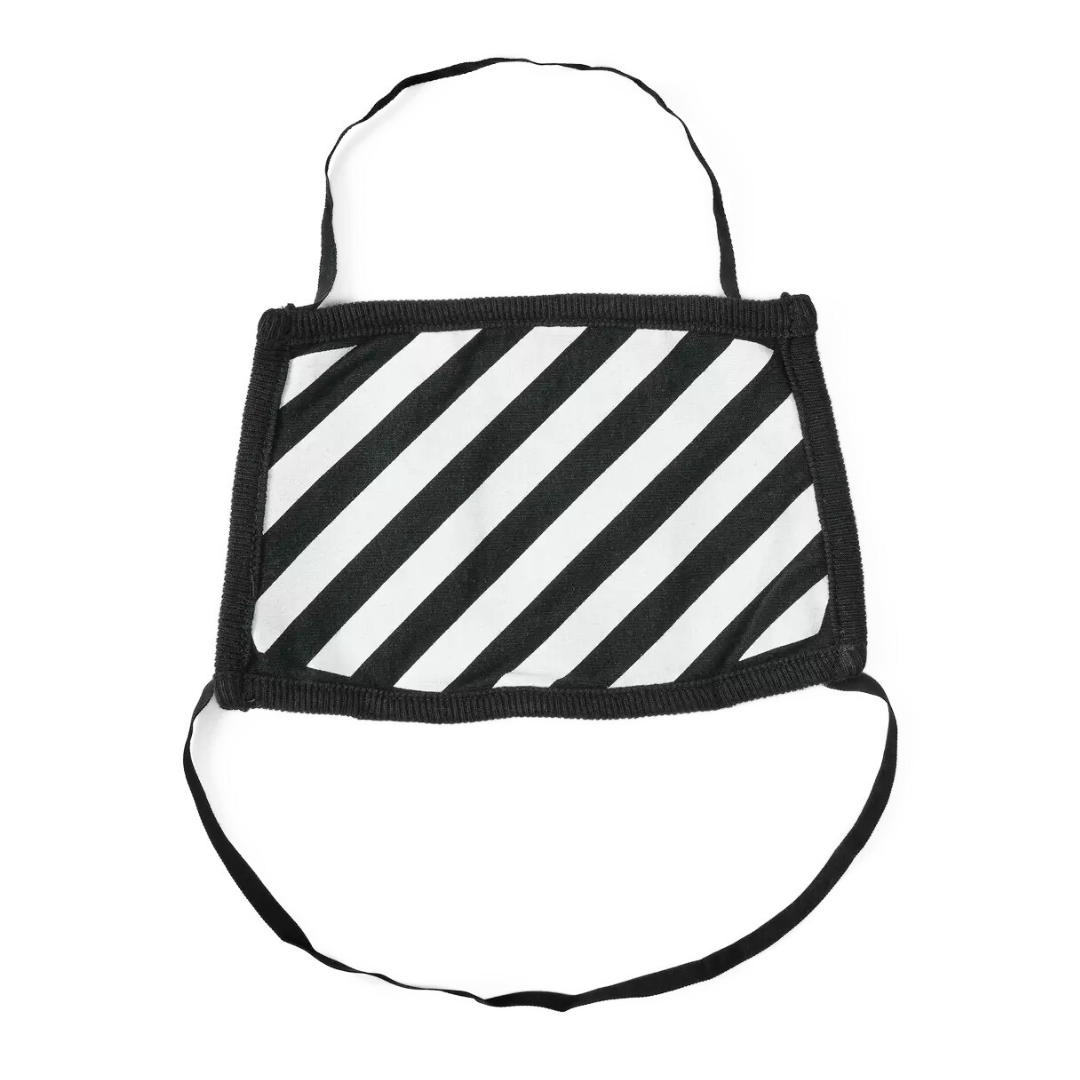 OFF WHITE BRUSHED DIAG FACE MASK	BLACK WHITE by Off White