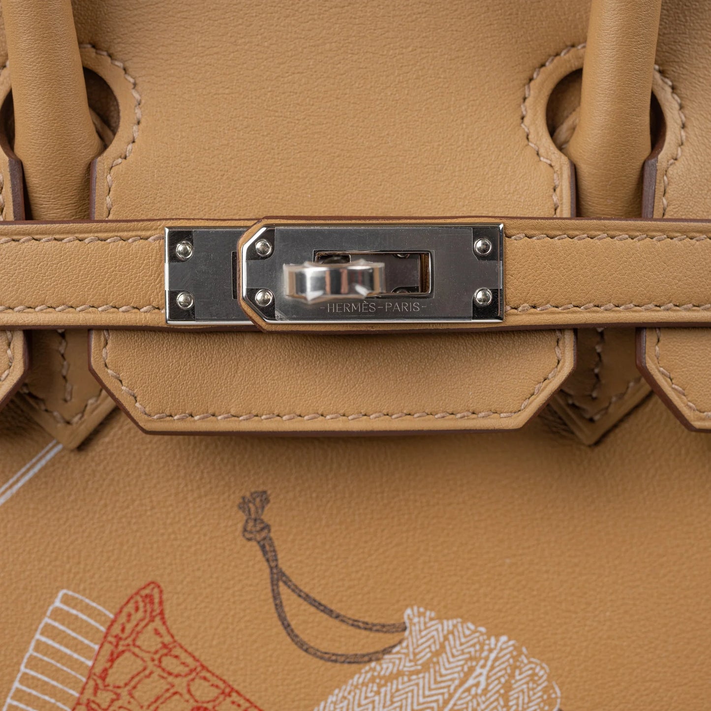 Hermès Birkin In & Out 25 – Biscuit/Multicolor Swift Leather (Palladium Hardware)