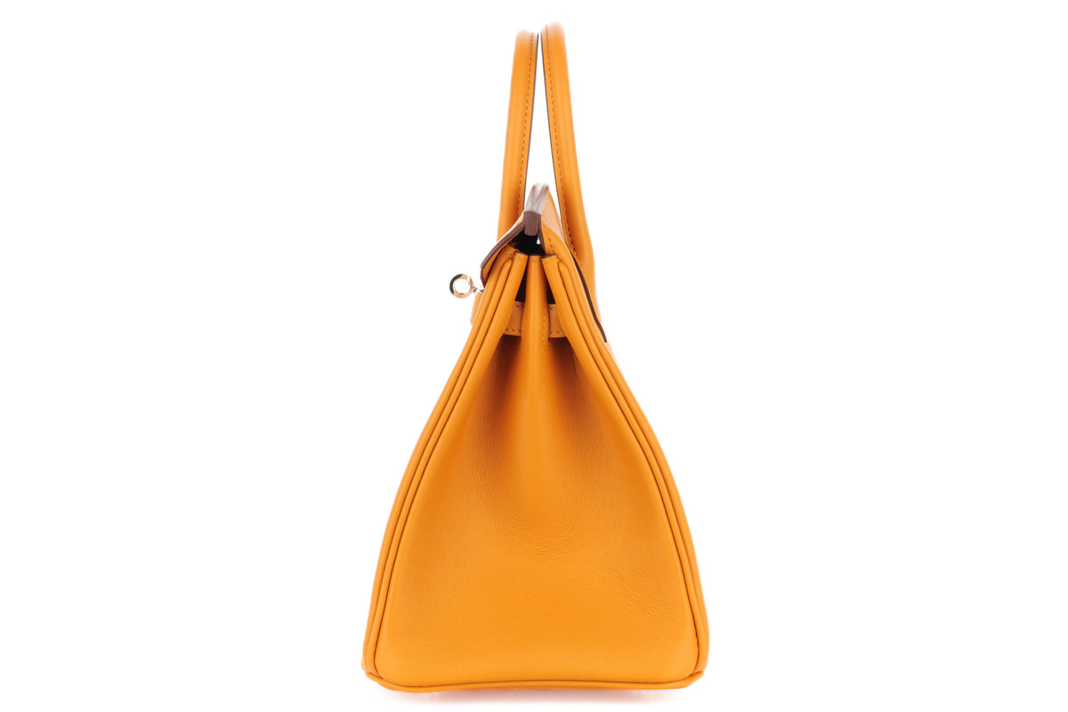 Hermès Birkin 25 Apricot Swift Palladium Hardware - view 4