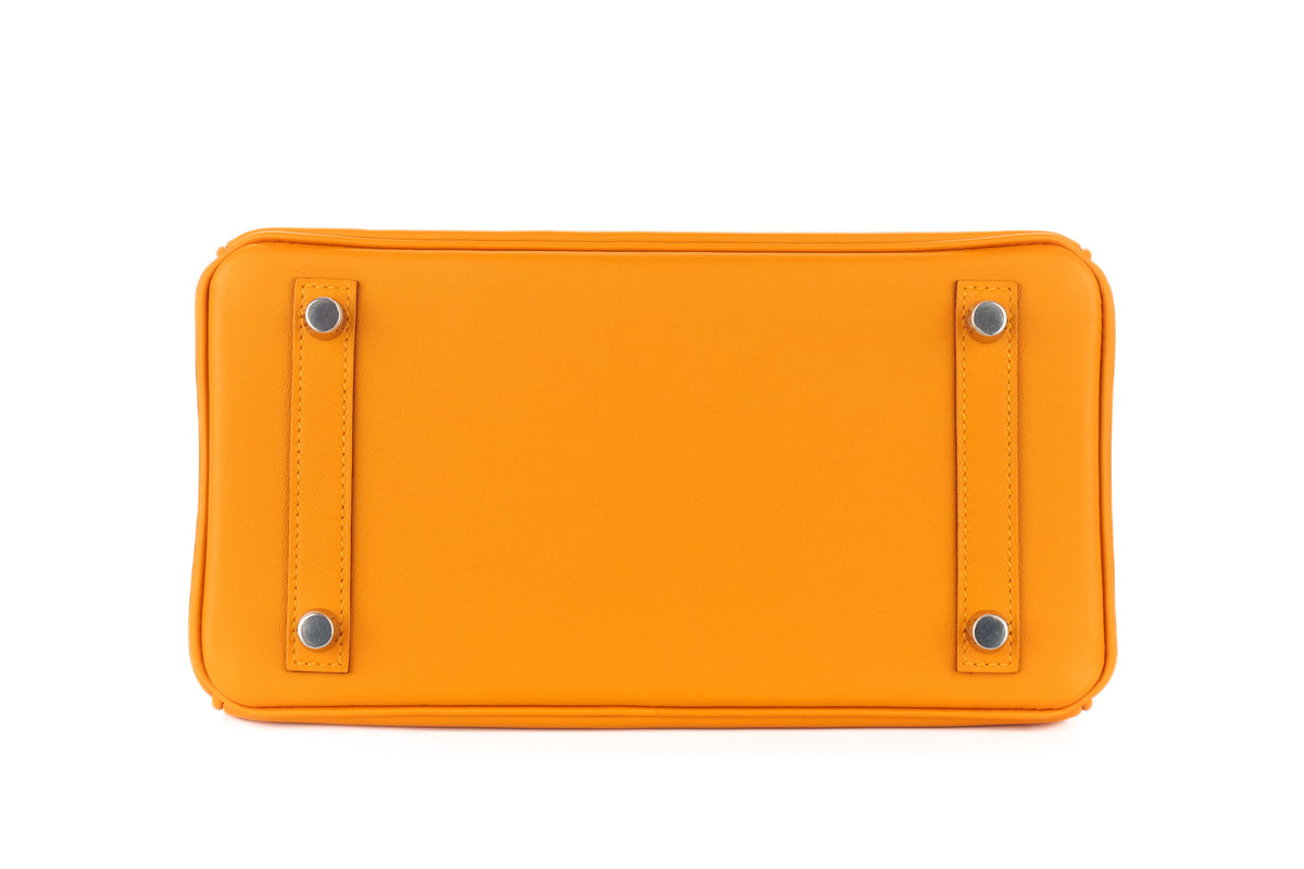 Hermès Birkin 25 Apricot Swift Palladium Hardware - view 6