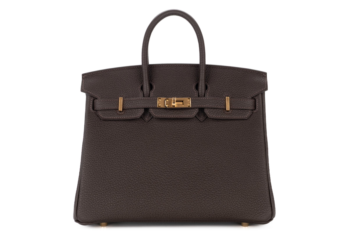 Hermès Birkin 25 Bai Brun Togo Gold Hardware - view 1