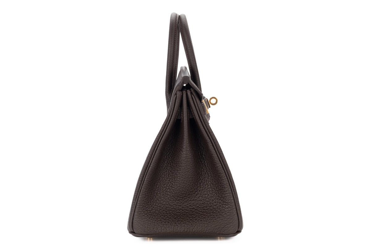 Hermès Birkin 25 Bai Brun Togo Gold Hardware - view 5