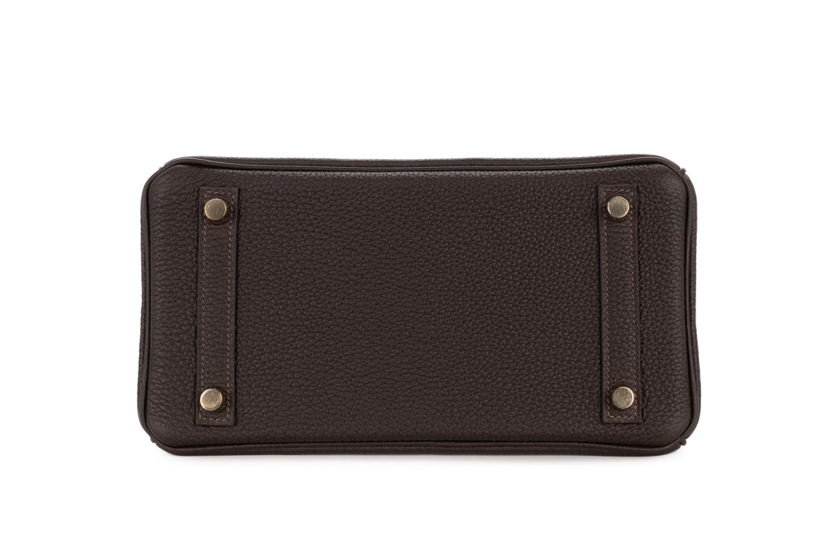 Hermès Birkin 25 Bai Brun Togo Gold Hardware - view 6