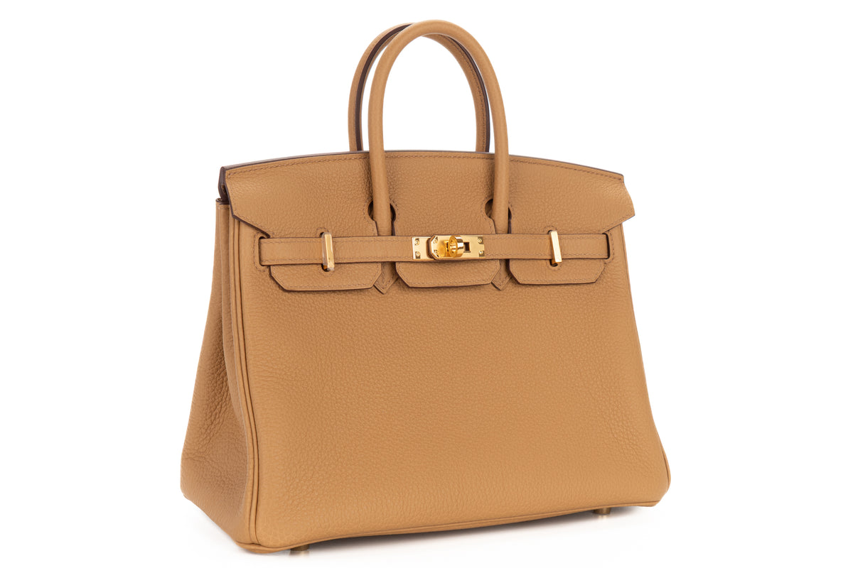 Hermès Birkin 25 Biscuit Togo Gold Hardware - view 2