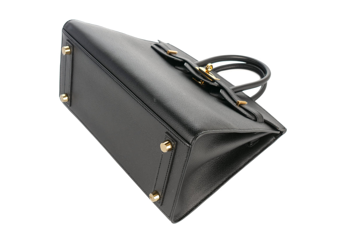 Hermès Birkin 25 Black Epsom Sellier Gold Hardware - view 10