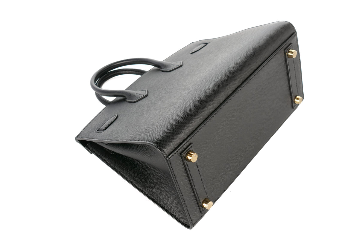 Hermès Birkin 25 Black Epsom Sellier Gold Hardware - view 11