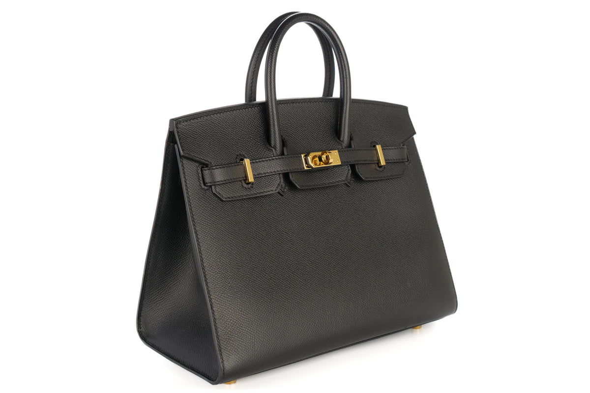 Hermès Birkin 25 Black Epsom Sellier Gold Hardware - view 2