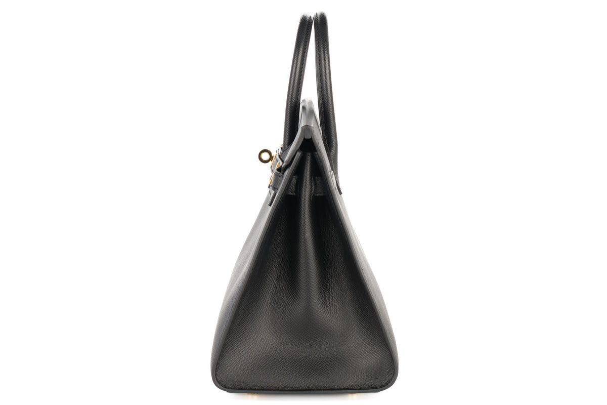 Hermès Birkin 25 Black Epsom Sellier Gold Hardware - view 4