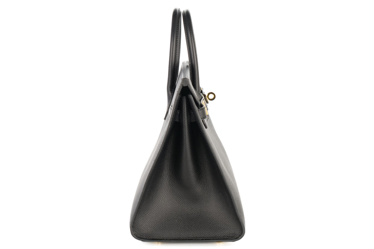 Hermès Birkin 25 Black Epsom Sellier Gold Hardware - view 5