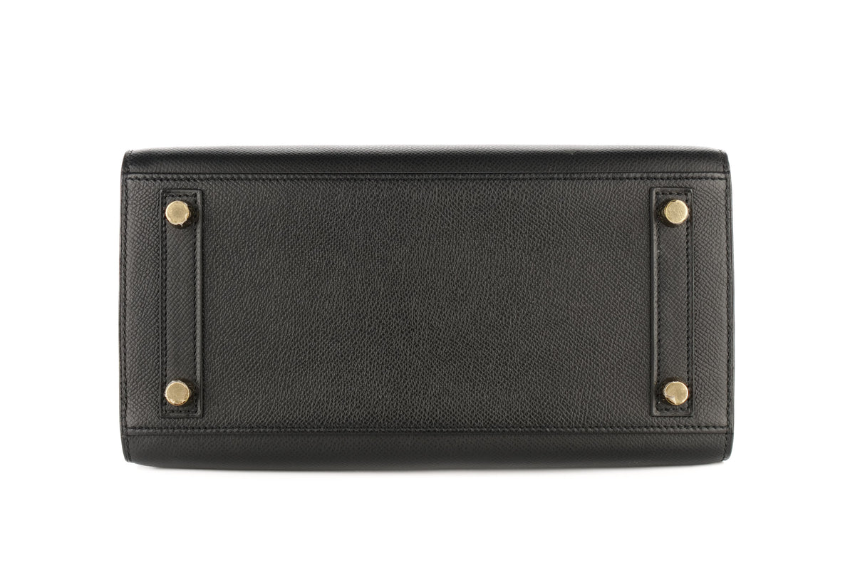 Hermès Birkin 25 Black Epsom Sellier Gold Hardware - view 6