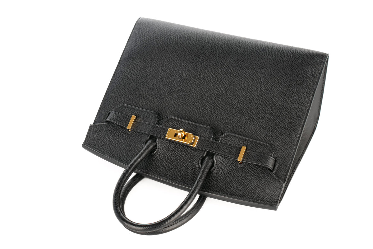 Hermès Birkin 25 Black Epsom Sellier Gold Hardware - view 8