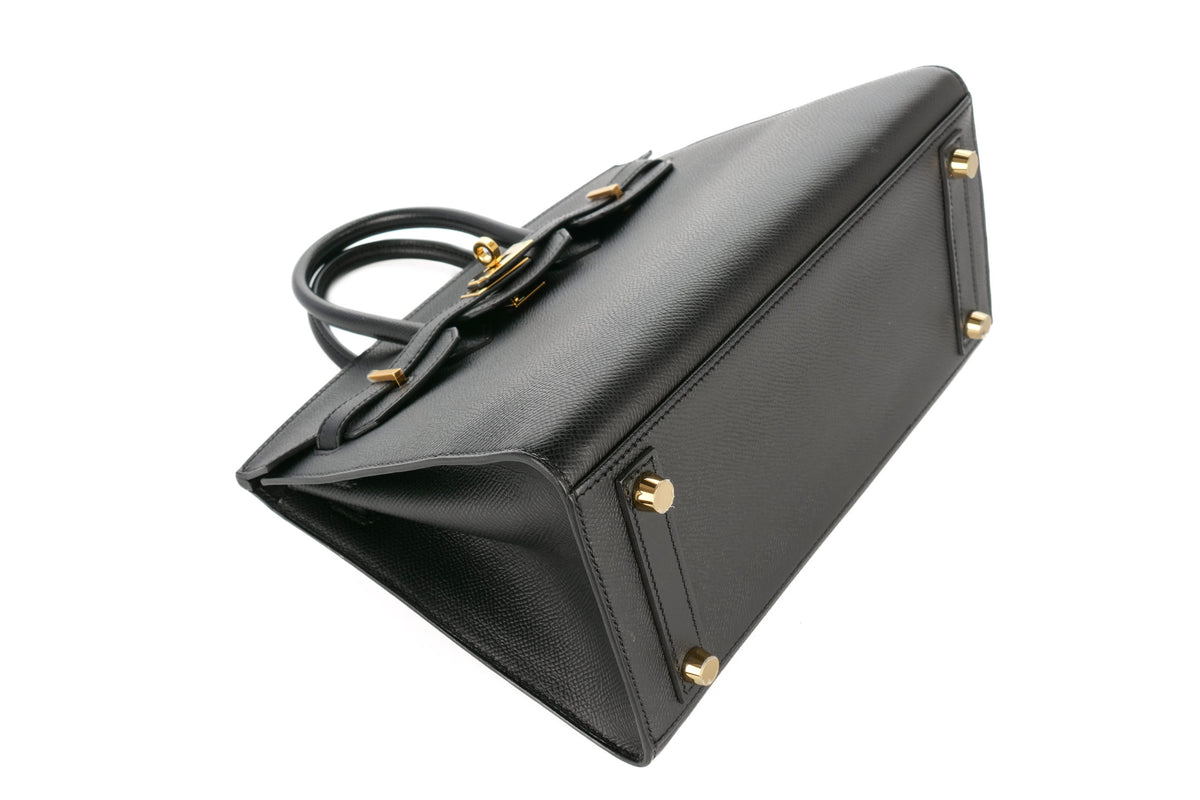 Hermès Birkin 25 Black Epsom Sellier Gold Hardware - view 9
