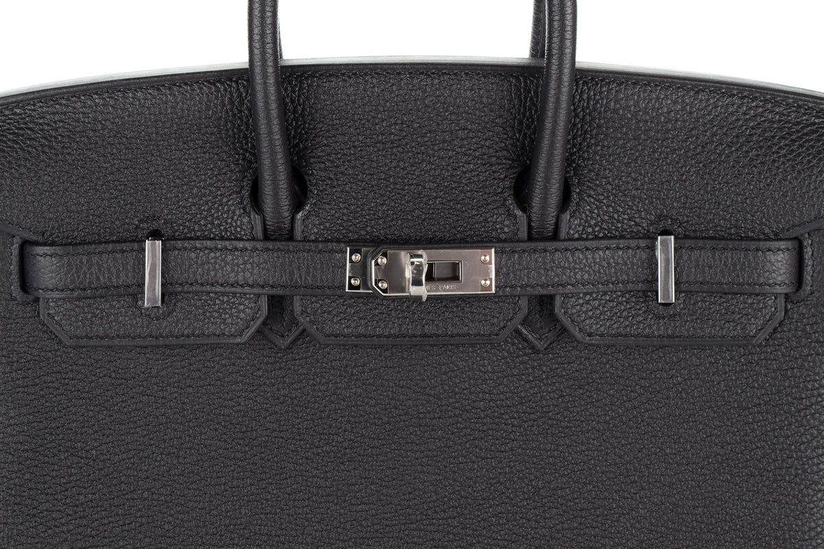 Hermès Birkin 25 Black Togo Palladium Hardware - view 7