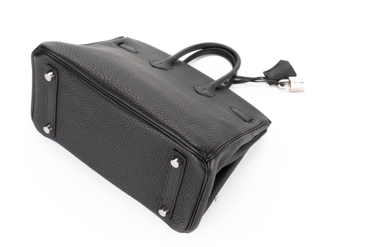 Hermès Birkin 25 Black Togo Palladium Hardware - view 12