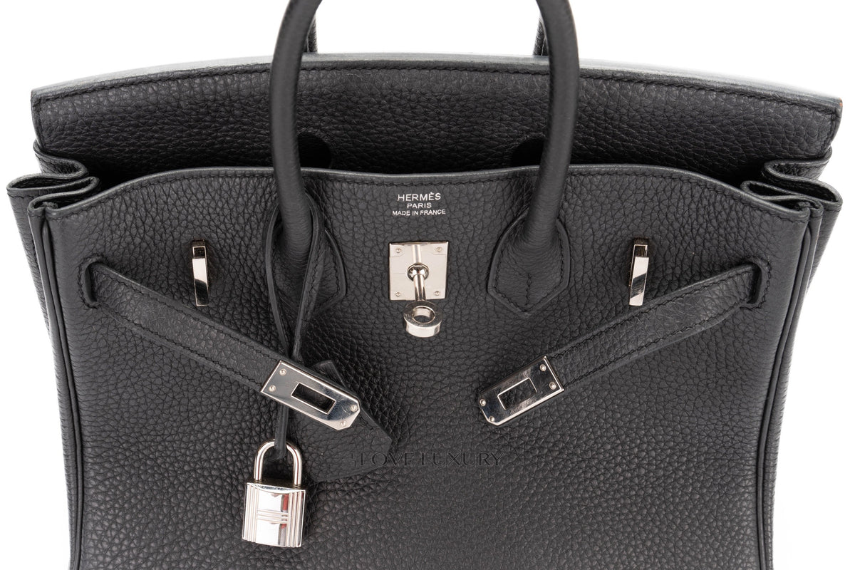 Hermès Birkin 25 Black Togo Palladium Hardware - view 14
