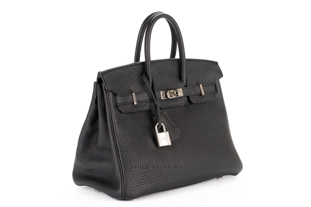 Hermès Birkin 25 Black Togo Palladium Hardware - view 2