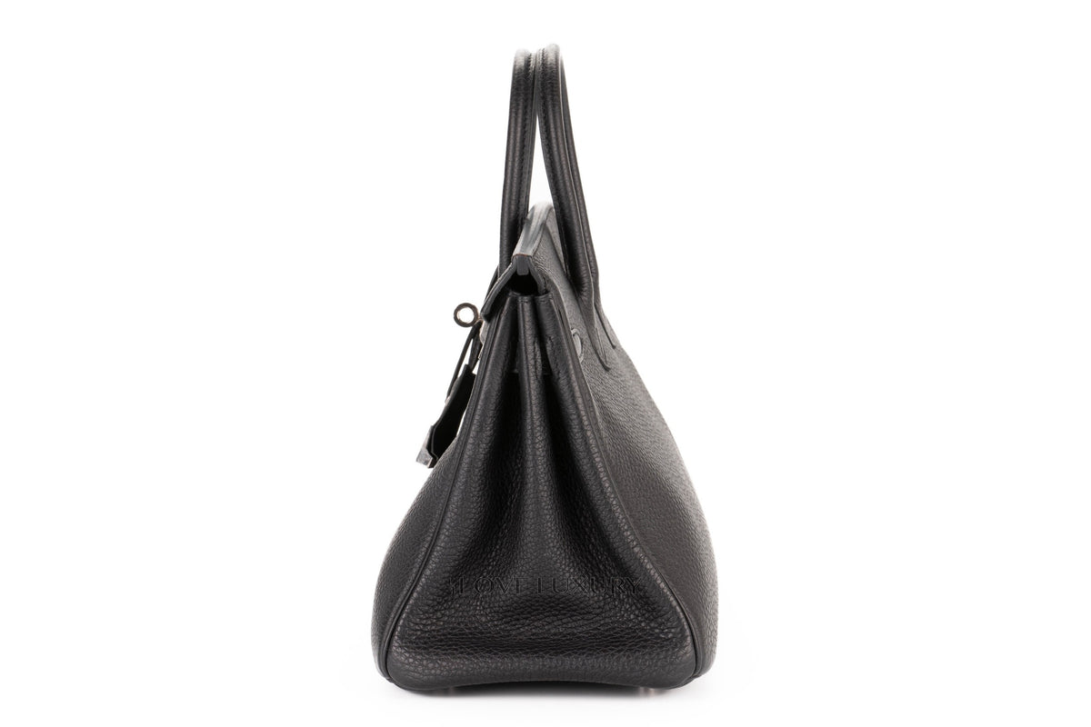 Hermès Birkin 25 Black Togo Palladium Hardware - view 4