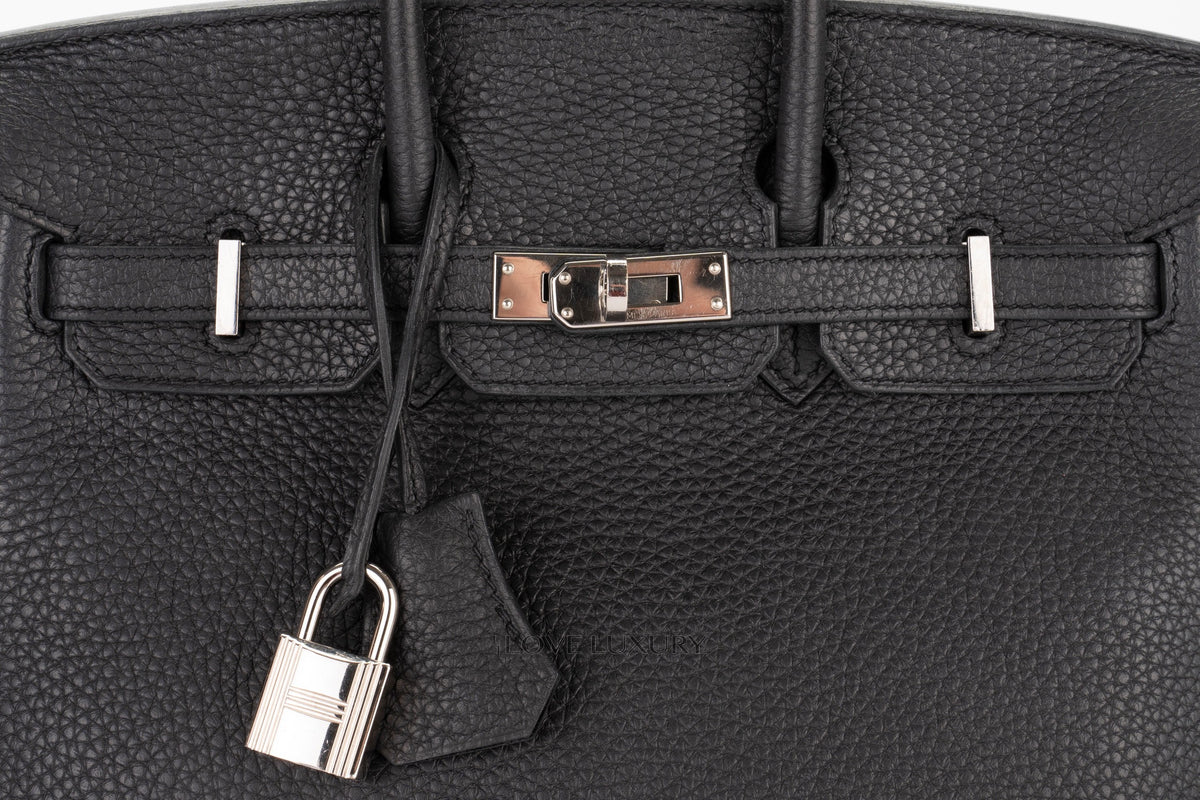 Hermès Birkin 25 Black Togo Palladium Hardware - view 7