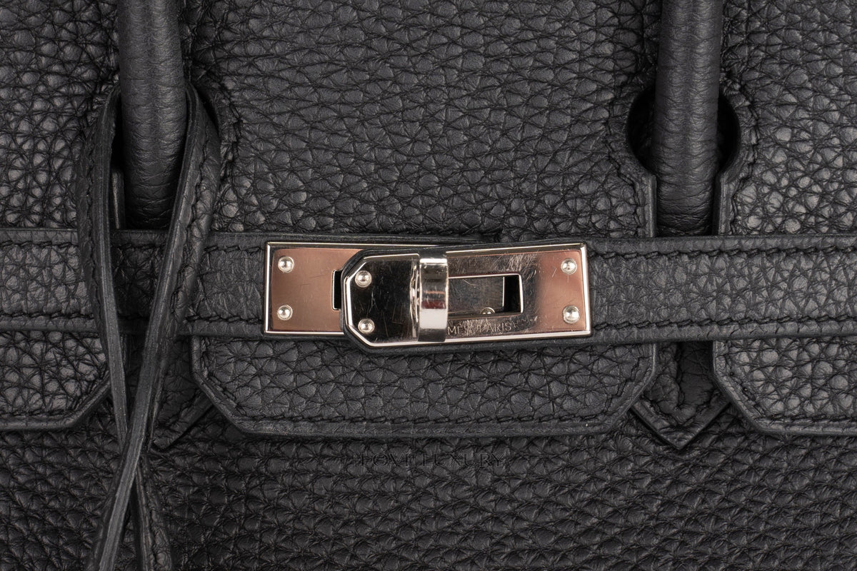 Hermès Birkin 25 Black Togo Palladium Hardware - view 8