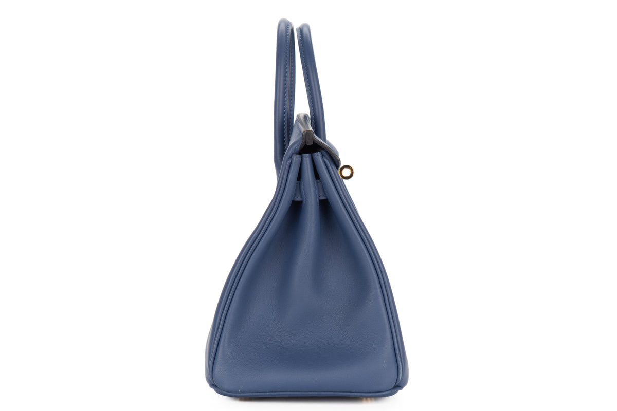 Hermès Birkin 25 Bleu Brighton Swift Gold Hardware - view 5