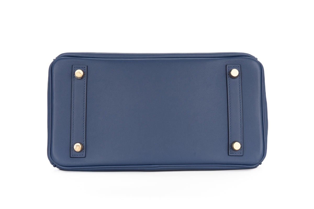 Hermès Birkin 25 Bleu Brighton Swift Gold Hardware - view 6