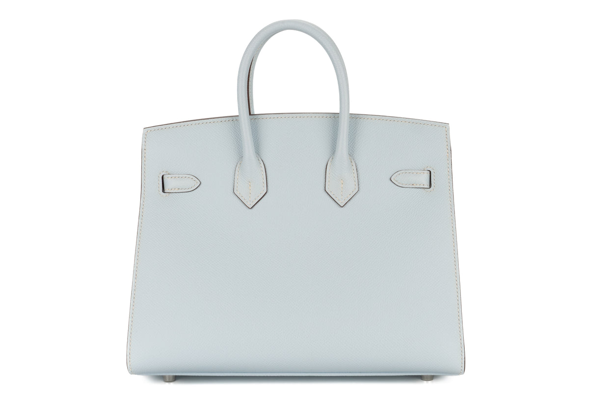 Hermès Birkin 25 Bleu Brume Epsom Sellier Palladium Hardware - view 3