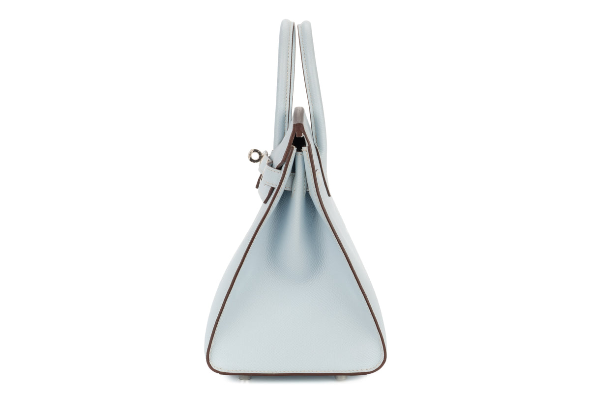 Hermès Birkin 25 Bleu Brume Epsom Sellier Palladium Hardware - view 4