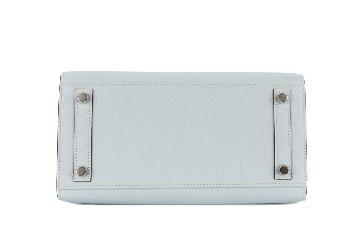 Hermès Birkin 25 Bleu Brume Epsom Sellier Palladium Hardware - view 6