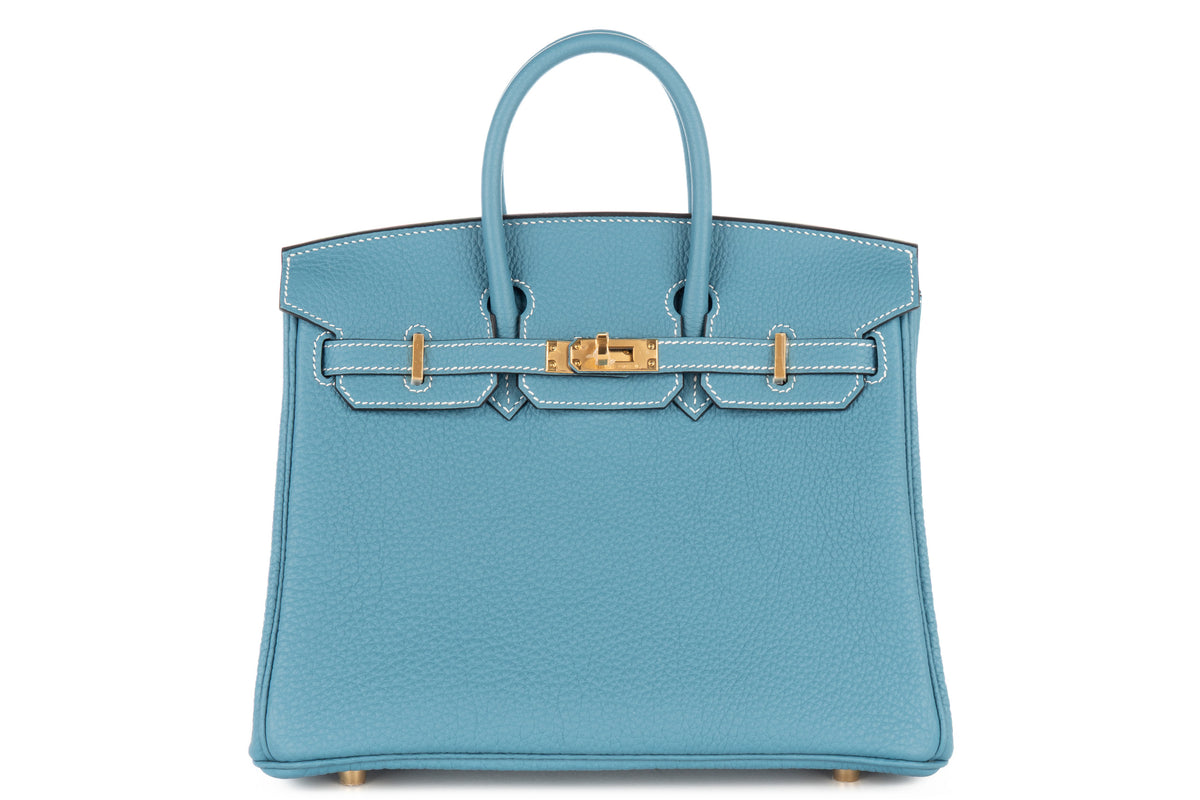 Hermès Birkin 25 Bleu Jean Togo Gold Hardware - view 1