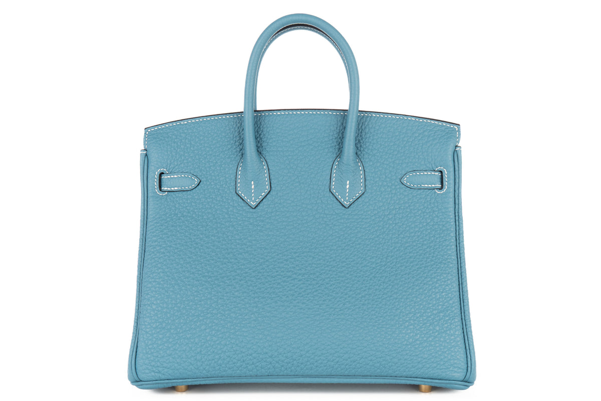 Hermès Birkin 25 Bleu Jean Togo Gold Hardware - view 3