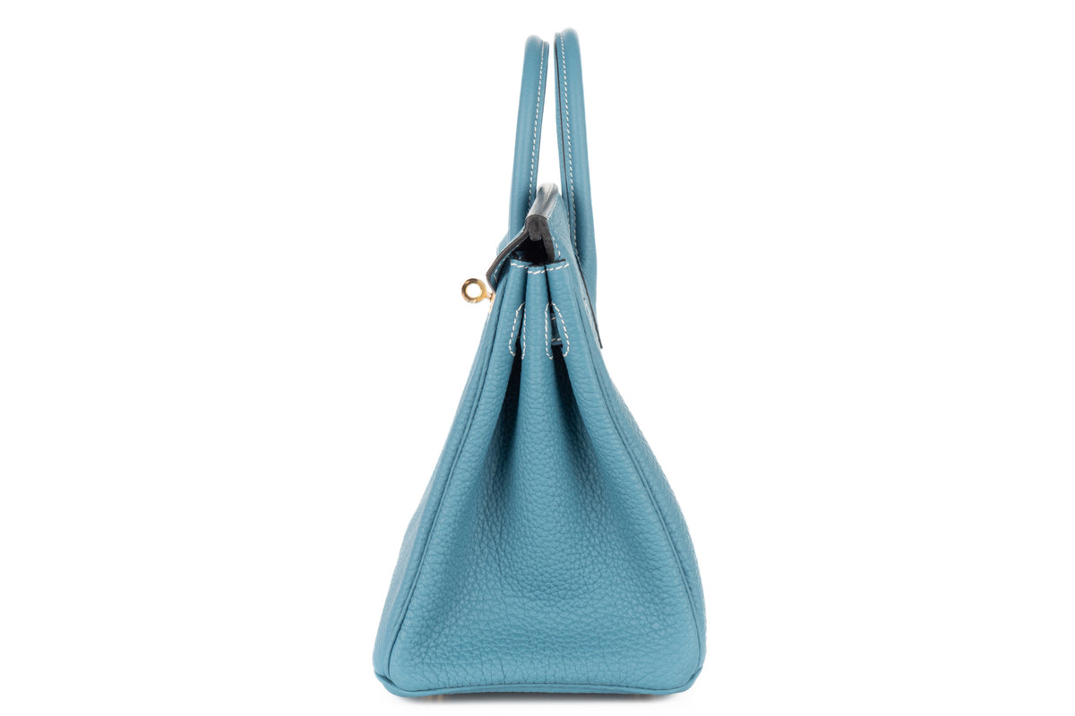 Hermès Birkin 25 Bleu Jean Togo Gold Hardware - view 4