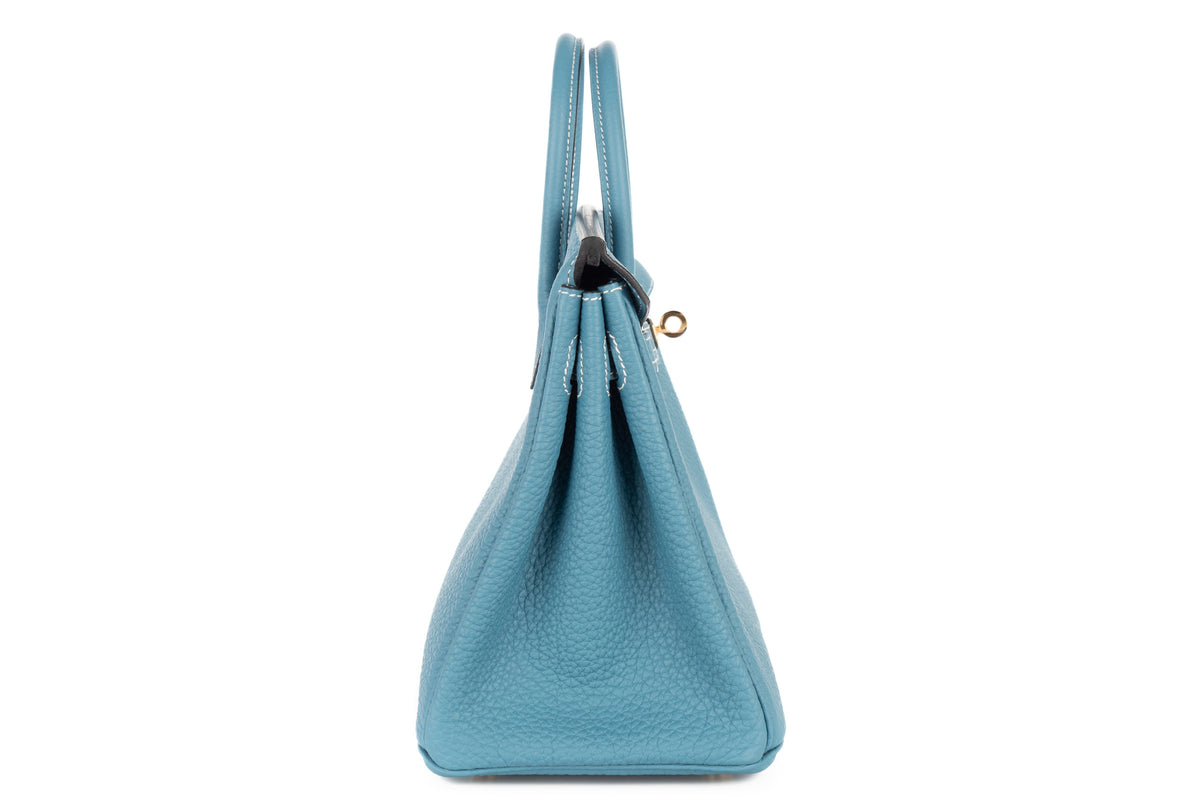 Hermès Birkin 25 Bleu Jean Togo Gold Hardware - view 5