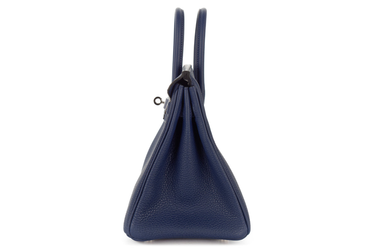 Hermès Birkin 25 Bleu Navy Togo Palladium Hardware - view 4