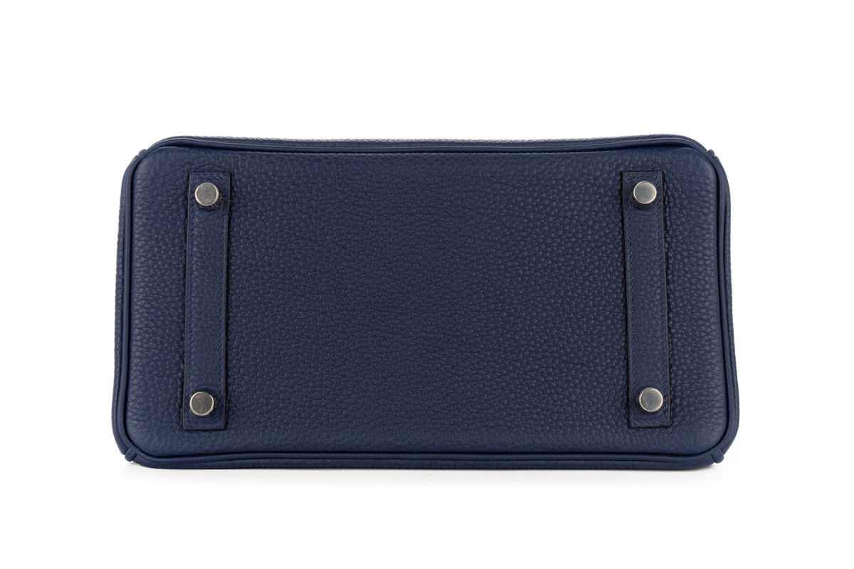 Hermès Birkin 25 Bleu Navy Togo Palladium Hardware - view 6