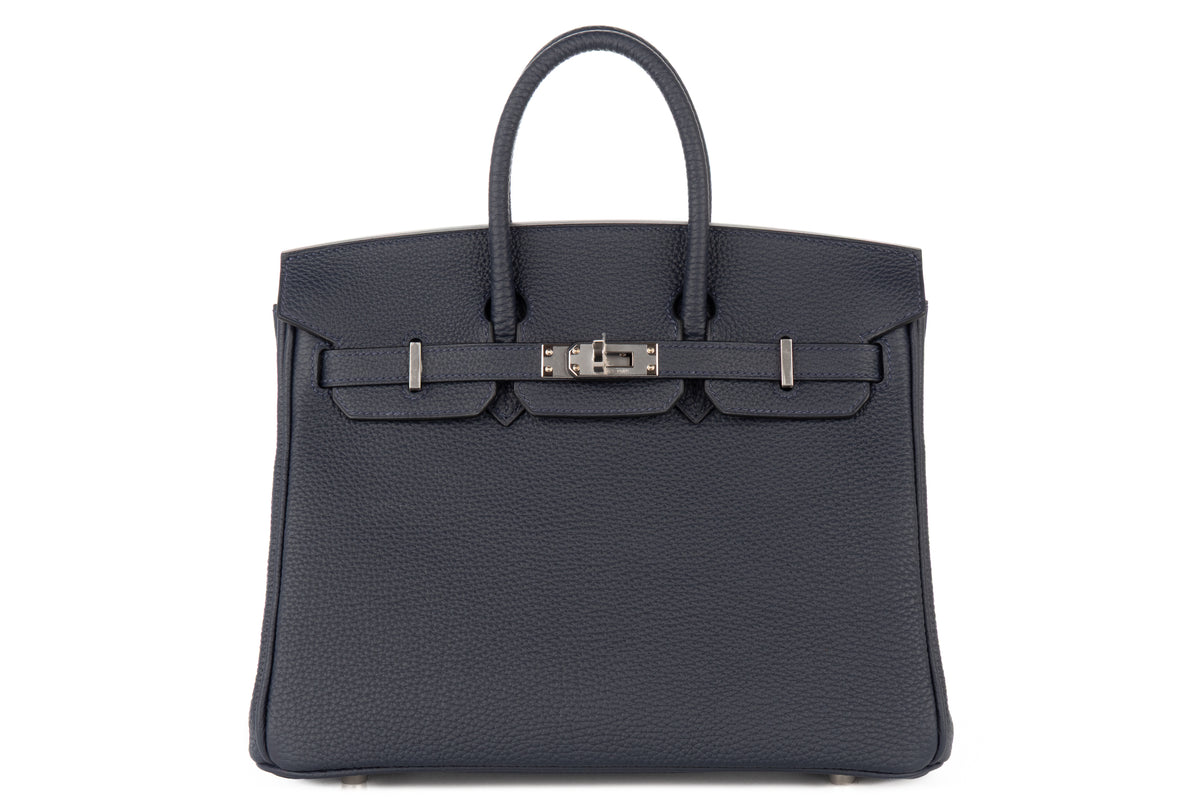 Hermès Birkin 25 Bleu Nuit Togo Palladium Hardware - view 1