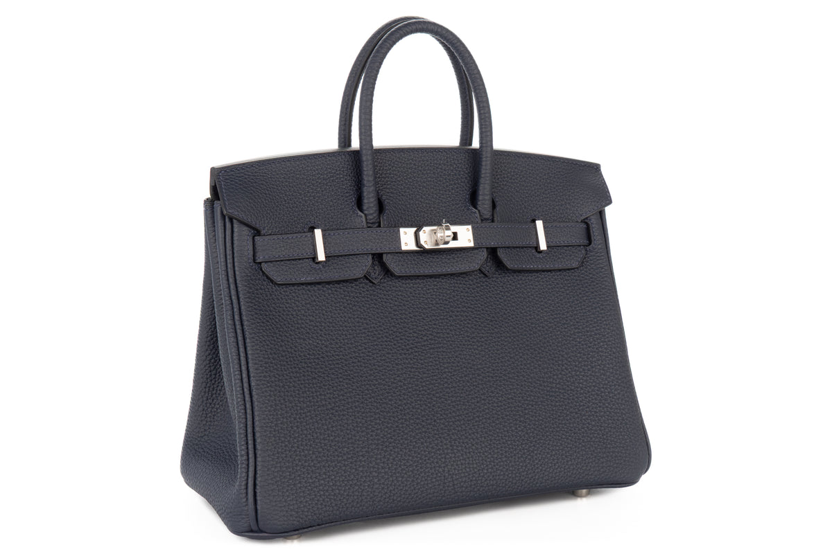 Hermès Birkin 25 Bleu Nuit Togo Palladium Hardware - view 2