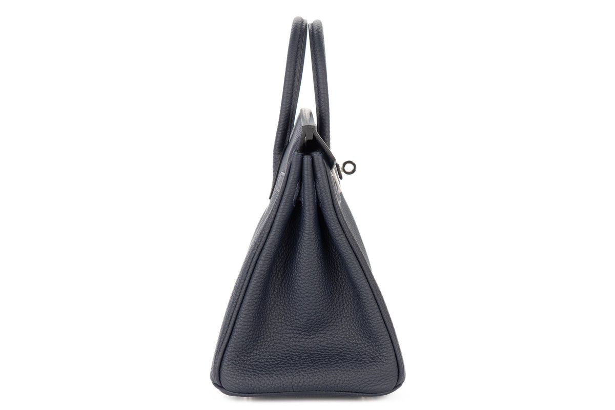 Hermès Birkin 25 Bleu Nuit Togo Palladium Hardware - view 5