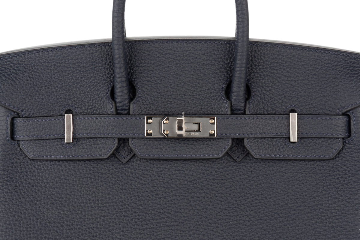 Hermès Birkin 25 Bleu Nuit Togo Palladium Hardware - view 8