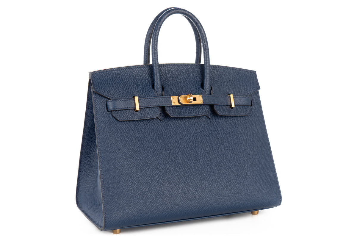 Hermès Birkin 25 Bleu Saphir Epsom Sellier Gold Hardware - view 2