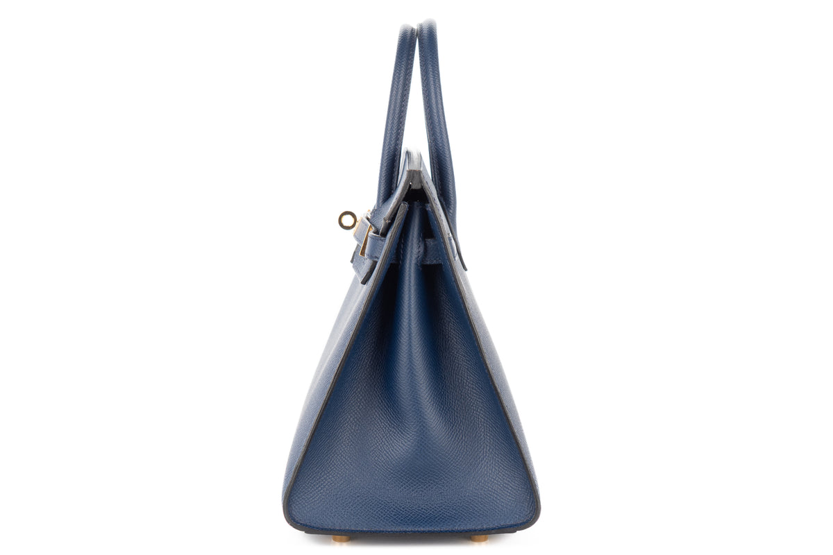 Hermès Birkin 25 Bleu Saphir Epsom Sellier Gold Hardware - view 4