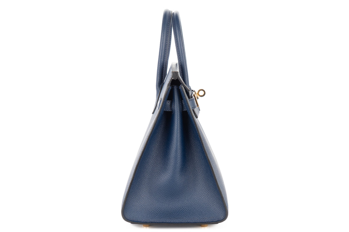 Hermès Birkin 25 Bleu Saphir Epsom Sellier Gold Hardware - view 5