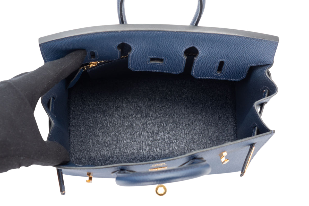 Hermès Birkin 25 Bleu Saphir Epsom Sellier Gold Hardware - view 9