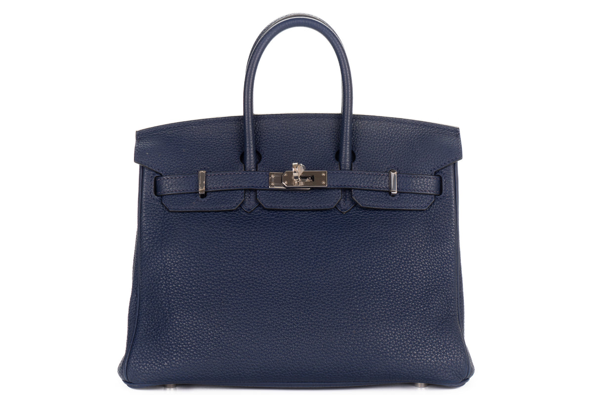 Hermès Birkin 25 Bleu Sapphir Togo Palladium Hardware - view 1